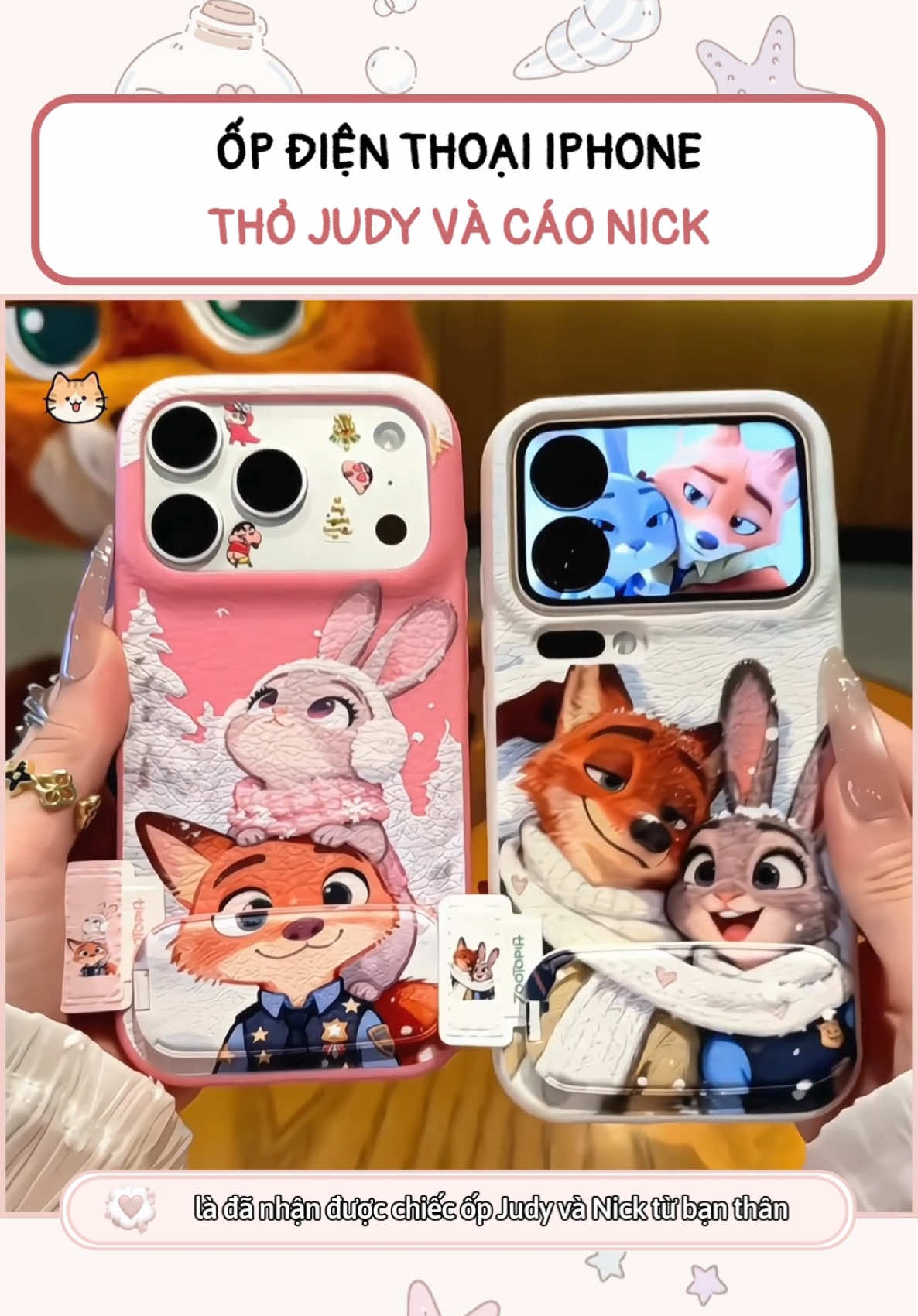 Ốp điện thoại thỏ judy và cáo nick #opdienthoai #opdienthoaidep #zootopia2 #caseiphone #opdienthoaiiphone 