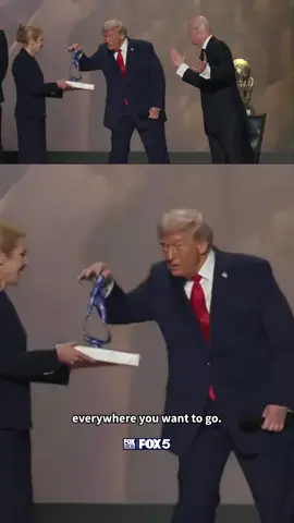 President Trump bestowed the inaugural FIFA Peace Prize medal on himself during the World Cup 2026 Final Draw in DC. He is the first recipient of the new global honor created by FIFA to recognize leadership in advancing peace.