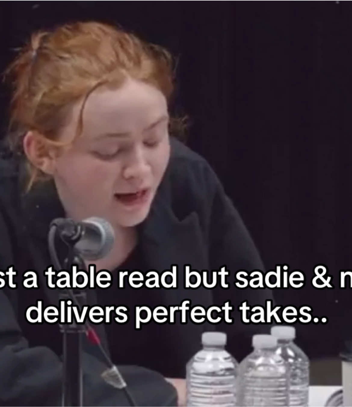 just a table read but sadie & nell delivers perfect takes.. #strangerthings #sadiesink #hollywheeler #fyp #strangerthings5 