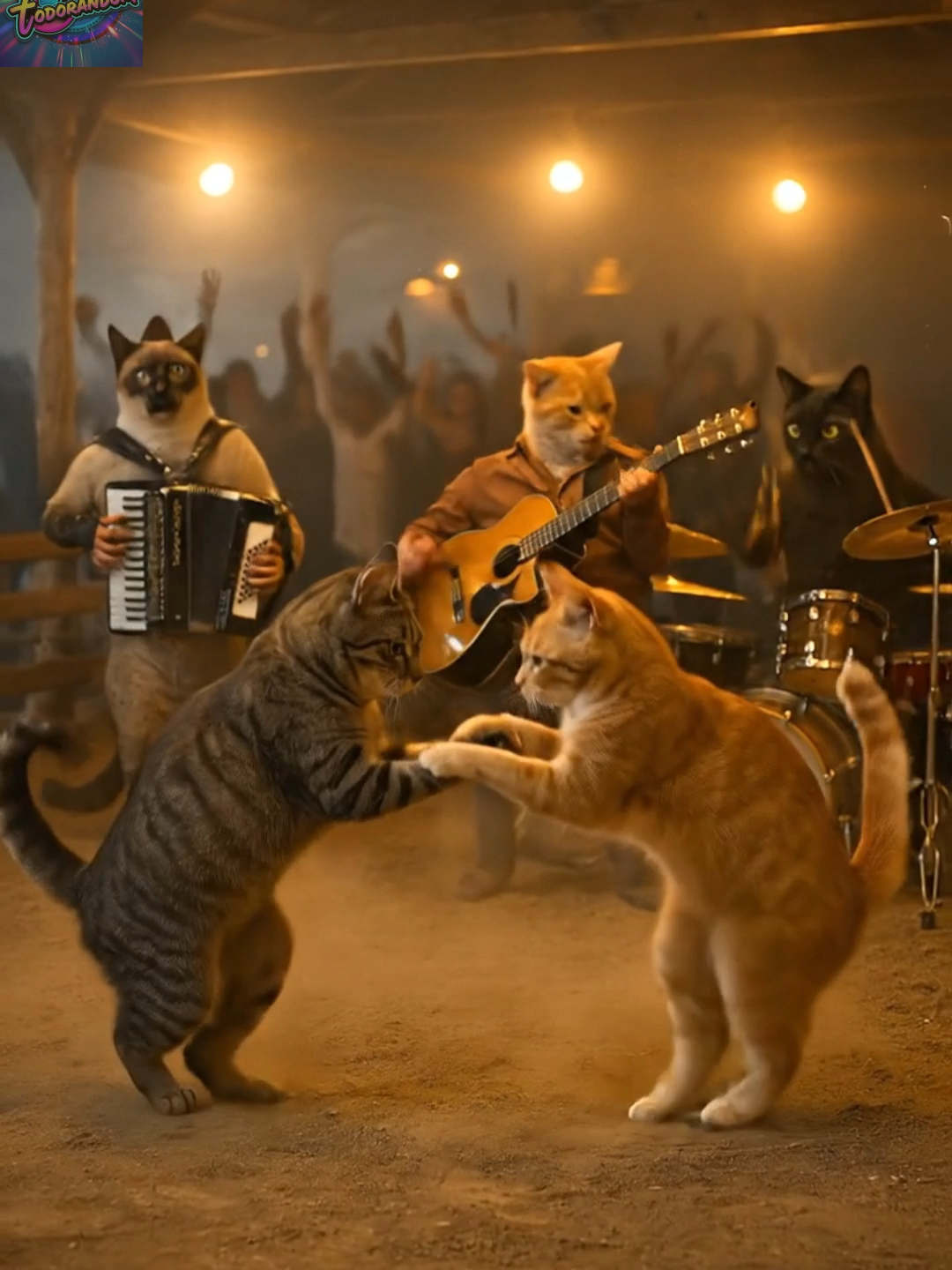 Canciones random que nadie pidió: La mesa del rincon #norteñas #kitties #baile #gatos #regionalmexicano #todorandom54