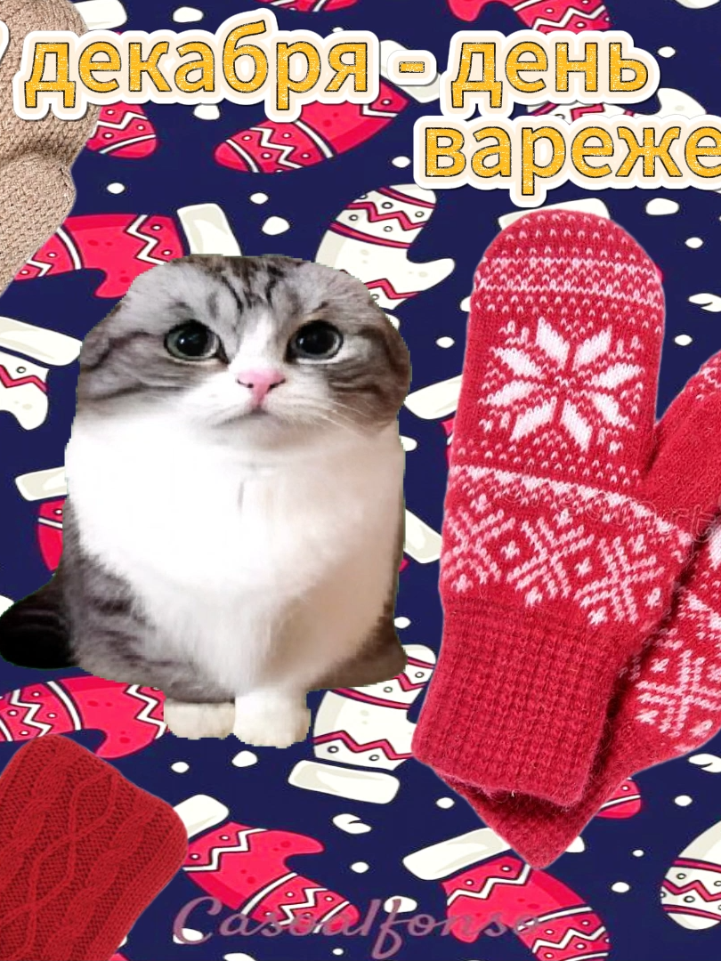 ТГК: kamarfans #7декабря #зимние #варежки