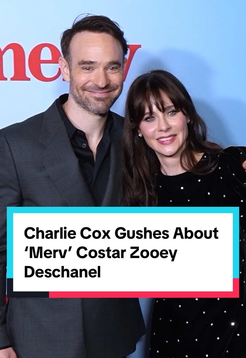 #ZooeyDeschanel is the best teacher 🥰, and #CharlieCox was eager to learn!  The #Daredevil star discusses trying a new genre and learning from a rom-com queen like Zooey Deschanel.   #christmasmovies #newgirl 