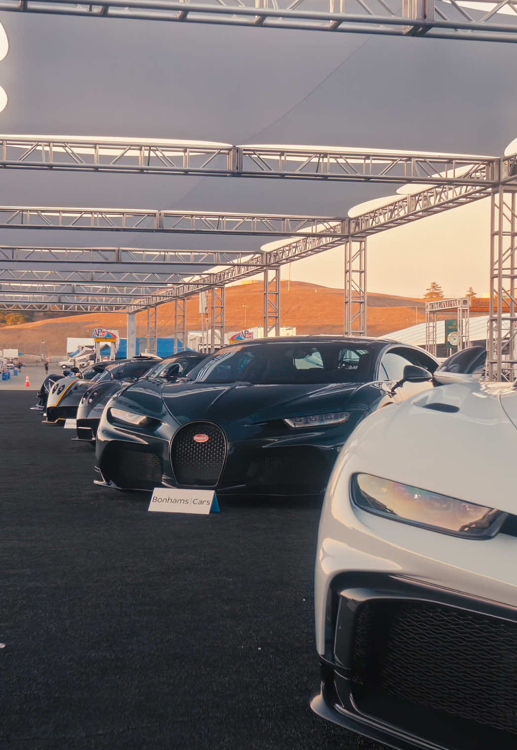 Where are the security guards at 😭… #fyp #bugatti #pagani #koenigsegg #apolloautomobil #montery #carweek 