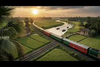 #Bangladesh #BangladeshRailways #VillageLife #RuralBangladesh #SunsetVibes                         