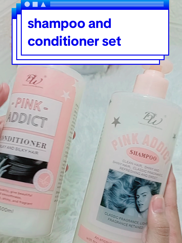 DW Pink Addict Shampoo / Conditioner 500ml  #shampoo #conditioner #haircare #haircareset #pink 