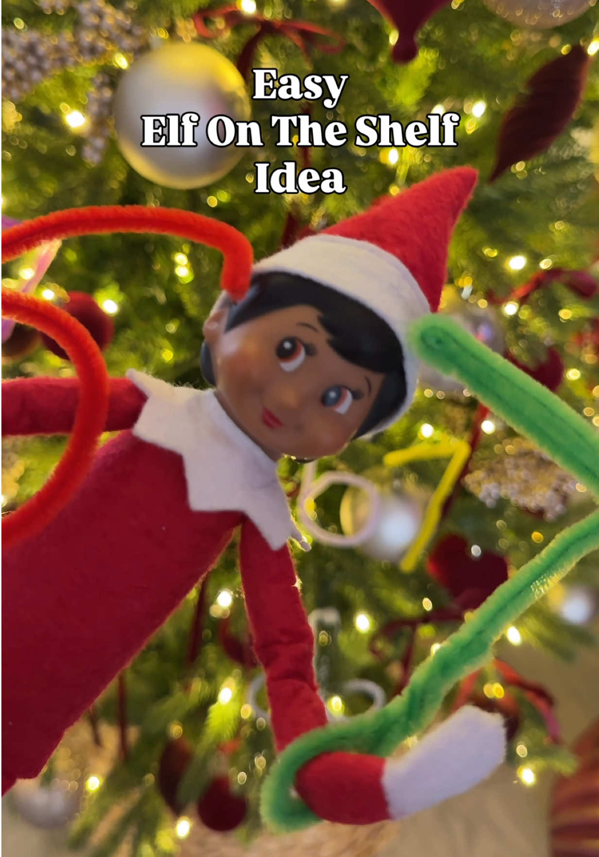 6 7 Elf on The Shelf idea. I’ve only heard 67 about 67 million times, this only seemed right to do! #elfontheshelf #elfontheshelfideas #easyelfontheshelf #67 
