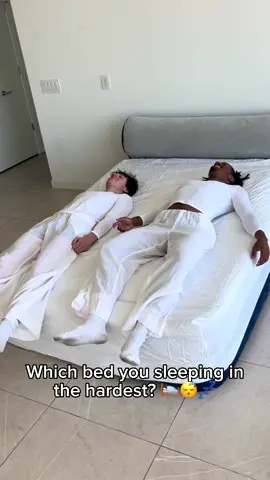 Which bed you sleeping in the hardest? 😴🤔
