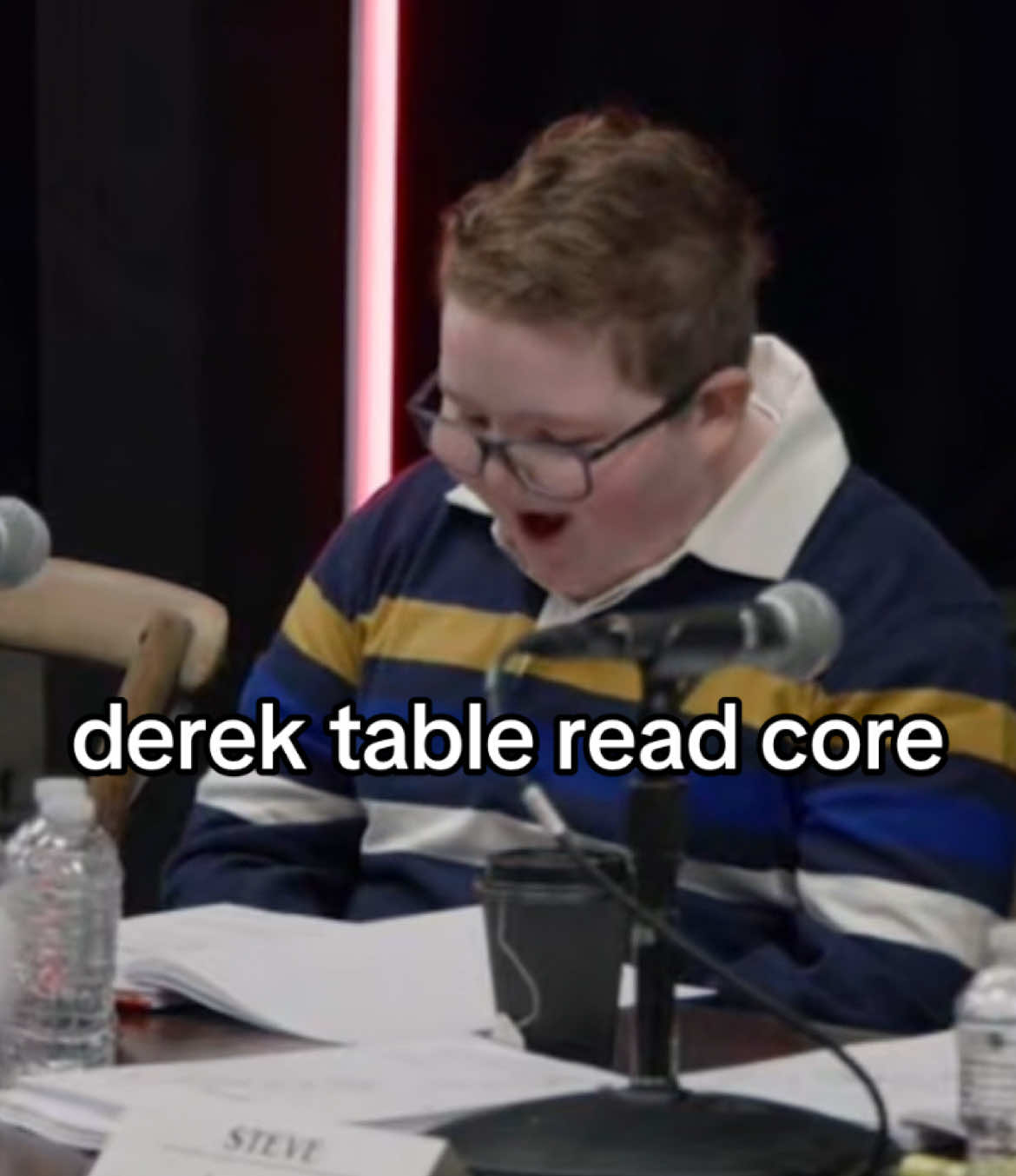 derek table read core 😭 #strangerthings #fyp #strangerthings5 #derekturnbow 