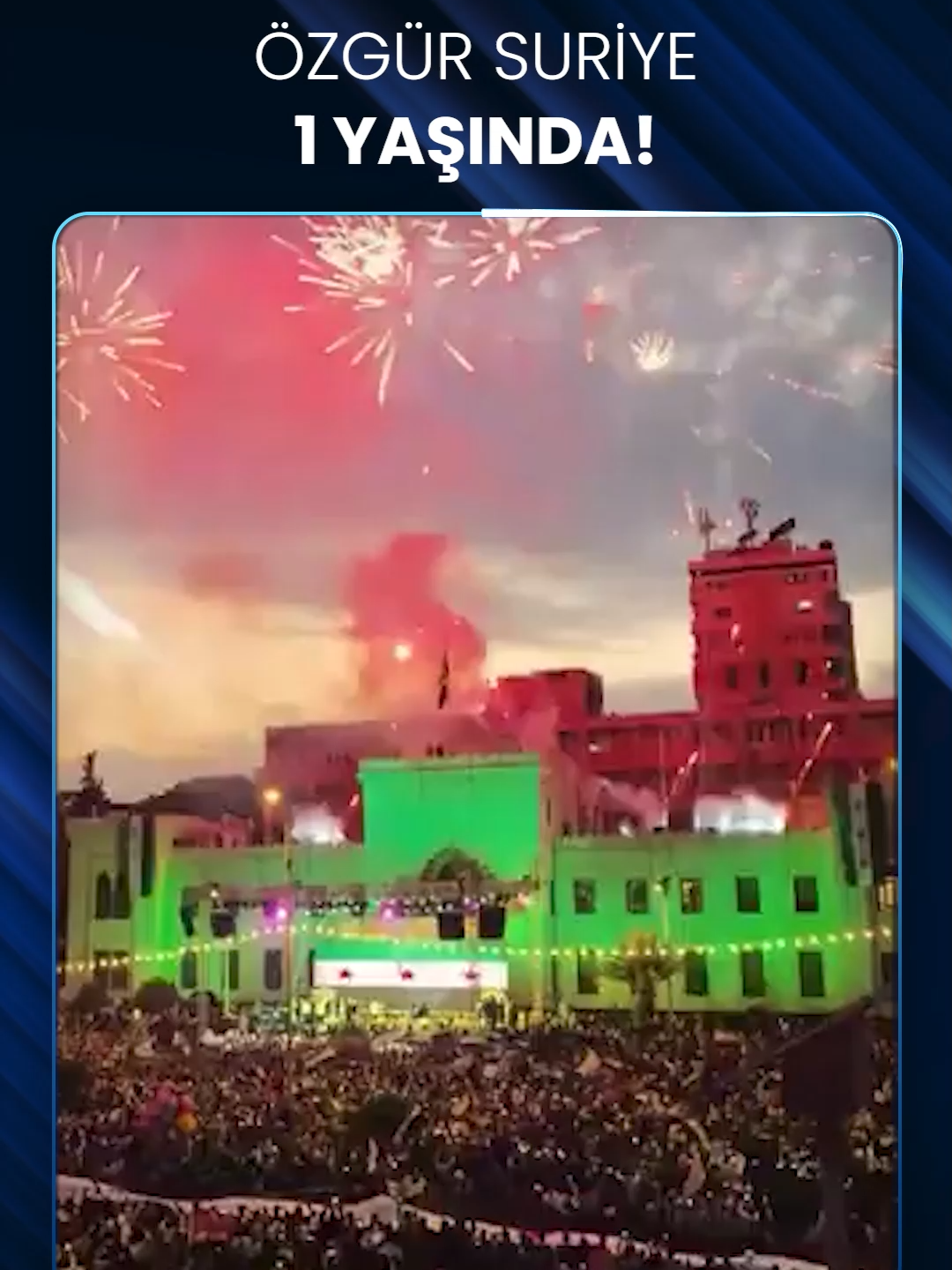 ÖZGÜR SURİYE 1 YAŞINDA! 🇸🇾 Suriye’de halk, 61 yıllık Baas rejiminin devrilmesinin birinci yıl dönümünü çeşitli etkinliklerle kutlamaya başladı.