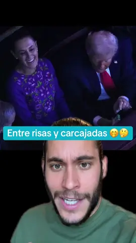 Donald Trump y Claudia Sheinbaum entre risas y carcajadas 🤔