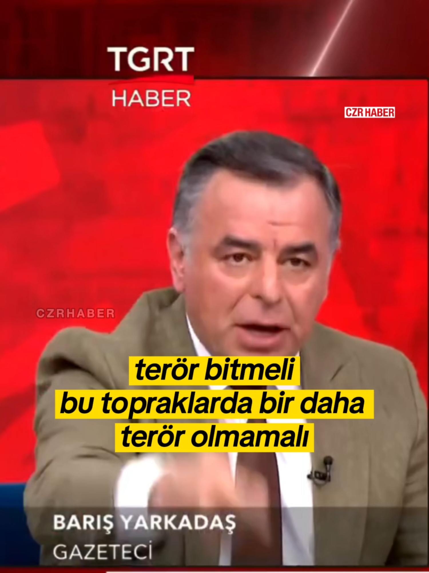 Açılım süreci hakkında tespit yapan Barış Yarkadaş dikkat çeken açıklamalarda bulundu. '' Ben devleti destek kardeşim.. Bu ülkede terör bitsin.. ''
