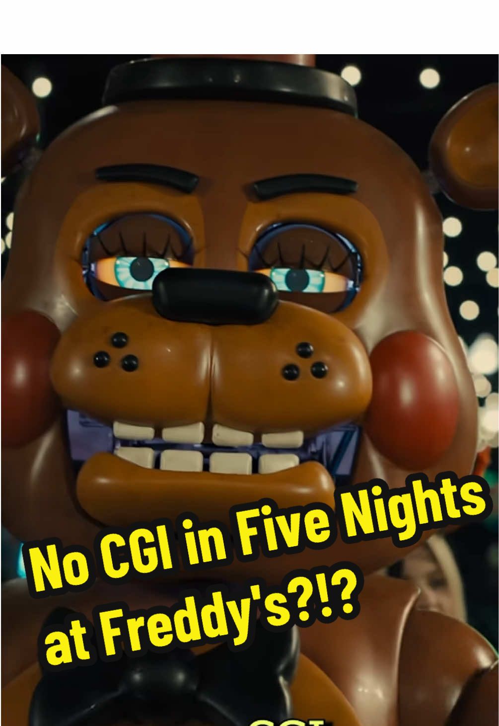 There was No CGI in Five Nights at Freddy's?!? #fnaf #fivenightsatfreddys #fnafmovie #fivenightsatfreddysmovie #fivenightsatfreddy 