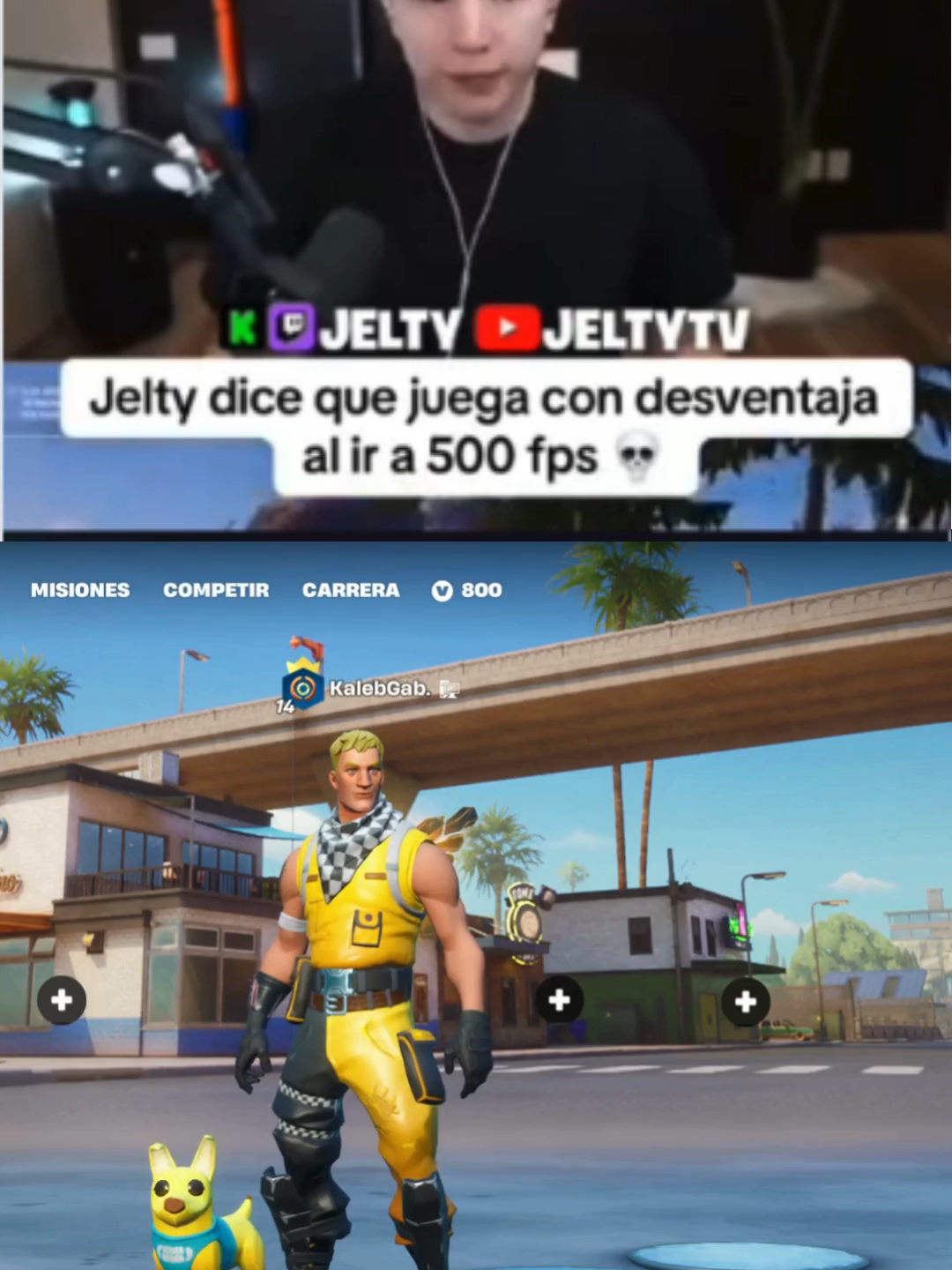 Fortnite Jugando a 60 FPS.