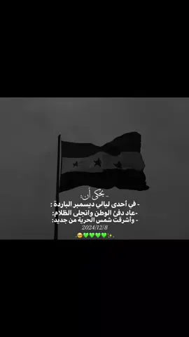 - تـحـياا يـاجيـش لأحـࢪاࢪ تـحـمـي بـلـدي والـثـواࢪ✨💚💚:#لادئانية 🦋 #ثورتنا_انتصرت #فوريو_foryou  #ذكرى_تحرير_سوريا #اكسبلورexplore 