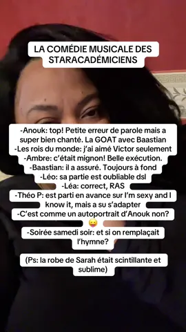 Je suis encore ébahie par l’énergie de Baastian. Il a emmené tout le monde avec lui #staracademy #reaction #debrief #prime 