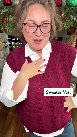 Sweater vest @btfbm_us #sweatervest #vest #winterfashion #tiktokshopholidayhaul 