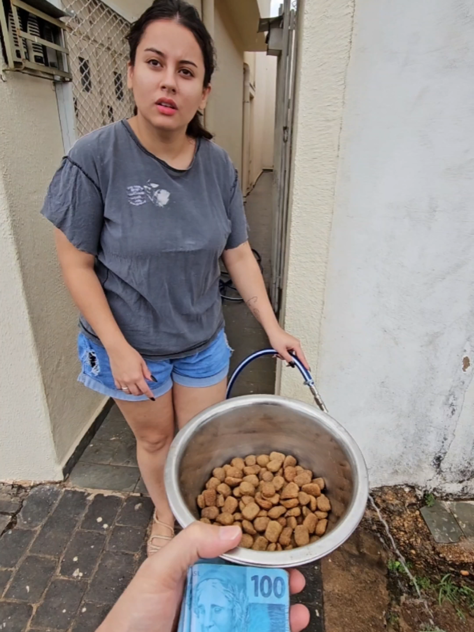 Com Fome ela não Deixou eu Comer Ração 🙏🏻♥️🥹 #dinheiro #fyppp #amor  #viraliza #humor 