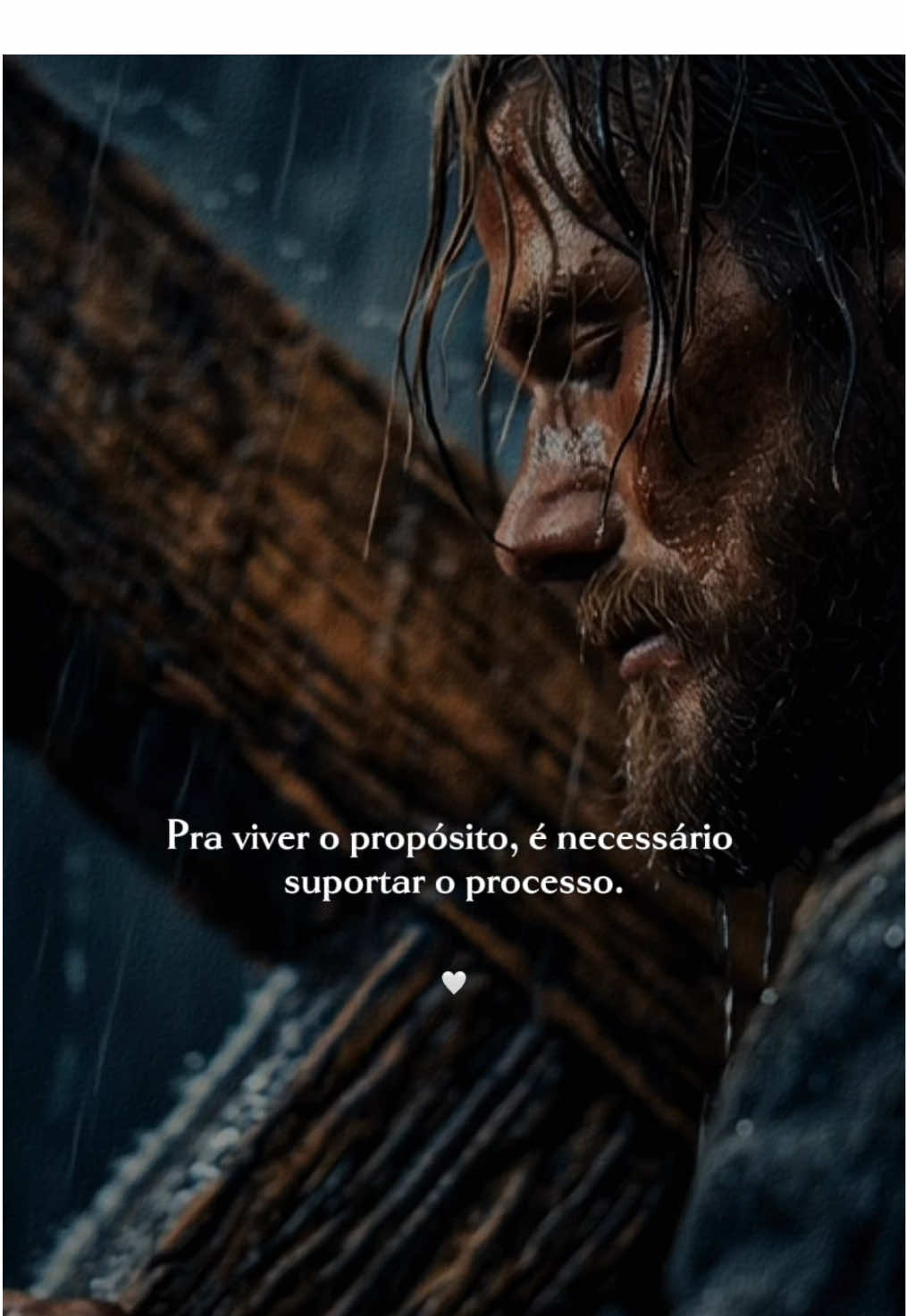 Para viver o propósito, é necessário suportar o processo 🙏🏻