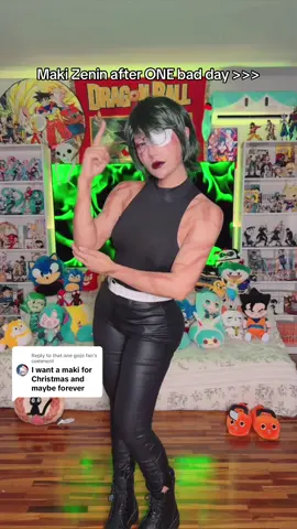 Replying to @that one gojo fan post-Shibuya Maki hits different fr 🖤 #maki #makizenin #jujutsukaisen #jjk #cosplay 