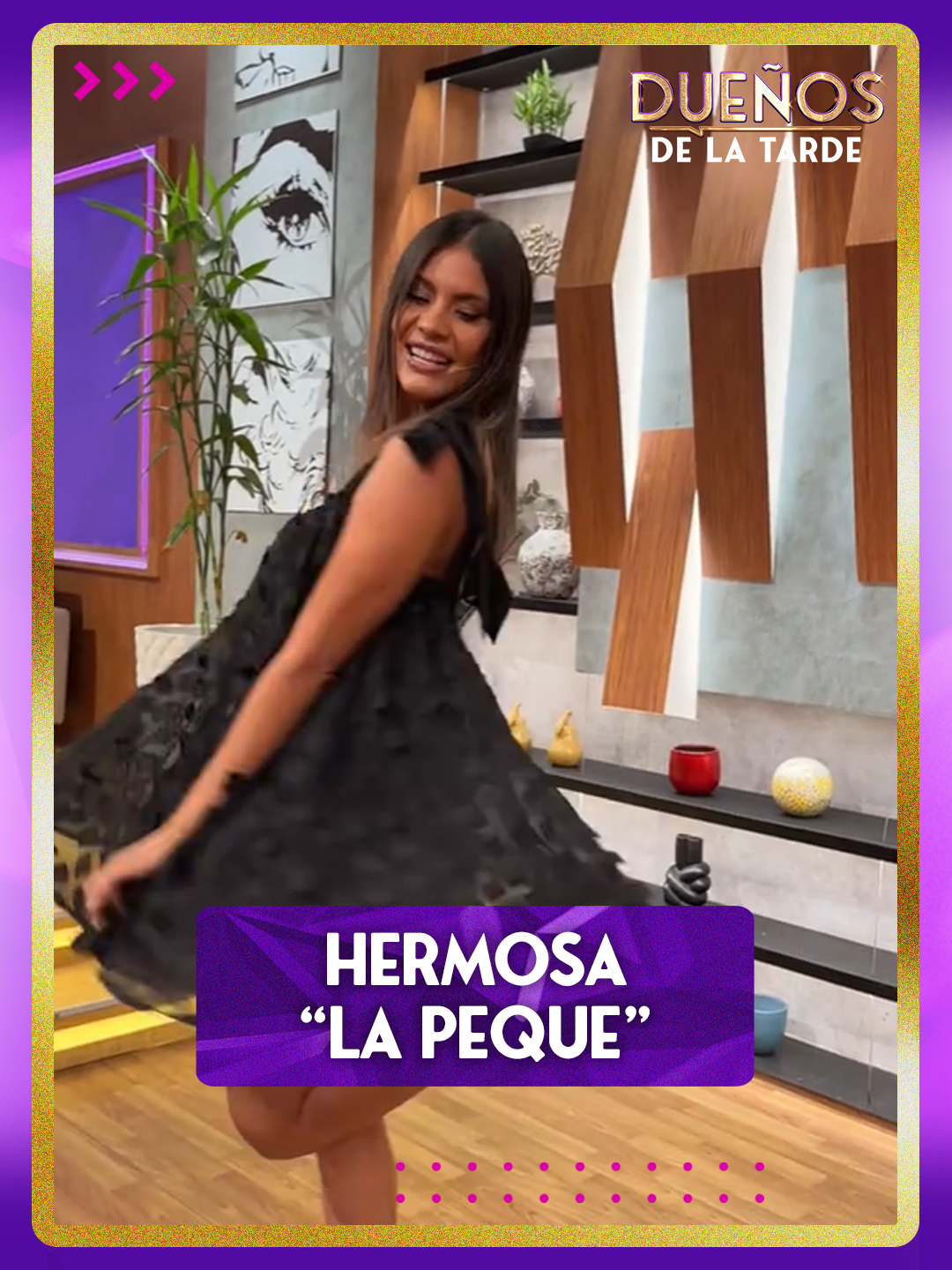 BELLA PEQUE BELLA ✨🖤 ¿Qué tal su look? 👀 #ddt #dueñosdelatarde #reduno #redunodigital 