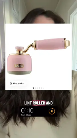 This lint roller and fabric shaver all in one is so helpful with all of my old clothes that are pilling. They look good as new! #product #productreview #fabricshaver #lintroller 