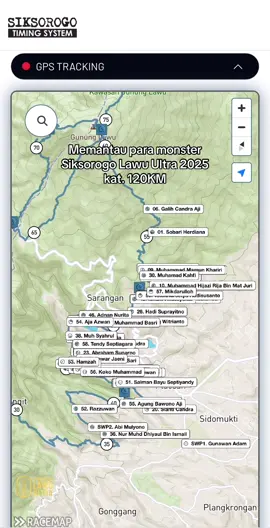 #siksorogolawuultra2025 #trailrunning #gpstracking #ultratrail #Running 