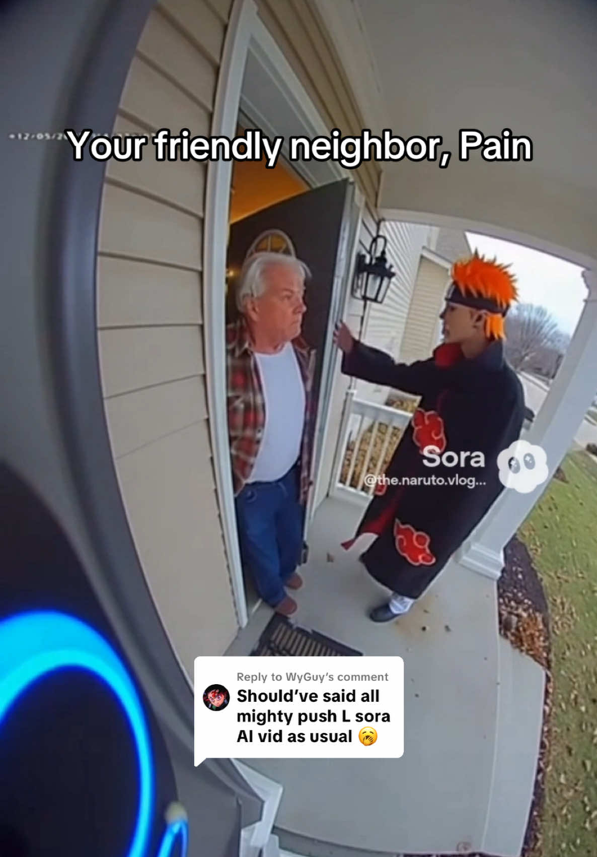 Replying to @WyGuy Finally got him to say “Almighty Push” 😏  #narutovlogs #naruto #narutomemes #pain 