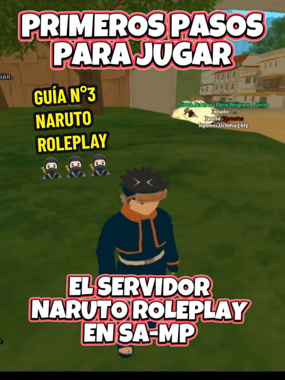 PRIMEROS PASOS Para JUGAR El servidor Naruto roleplay Shinobi gaiden en Samp 🥷🏻🤨🥷🏻 - Parte 3 | La siguiente guia es sobre las misiones del servidor, cuales son y el pago de esta, recuerden llegará a nivel 20 de ninja, es un poco tedioso pero se puede lograr, ya depende de ustedes después si quieren llegar más rápido pueden comprar experiencias ninjas. Dejare el servidor de discord en los comentarios.  #gta #samp #shonerk #naruto #shinobigaidensamp 
