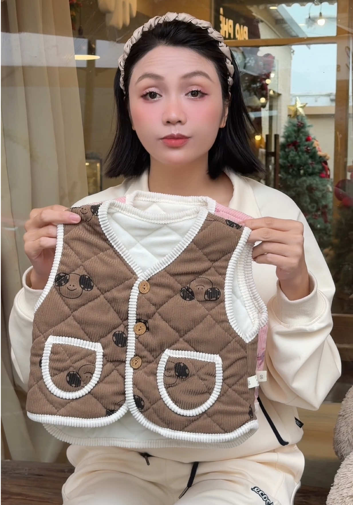 Áo gile  lót Nỉ NHUNG ẤM ÁP dày dặn xinh cho bé #megiangcogu #quanaotreem #aoghilechobe #aoghile #aothudongchobe 