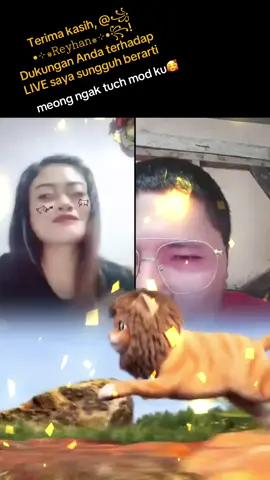 ꧁•⊹٭𝚁𝚎𝚢𝚑𝚊𝚗٭⊹•꧂, terima kasih atas dukungan luar biasa Anda di LIVE saya! Saya akan terus membuat konten LIVE yang lebih baik!@꧁•⊹٭𝚁𝚎𝚢𝚑𝚊𝚗٭⊹•꧂ #tiktoklive #livehighlights #livegift #leonthekitten #leonsianakkucing 