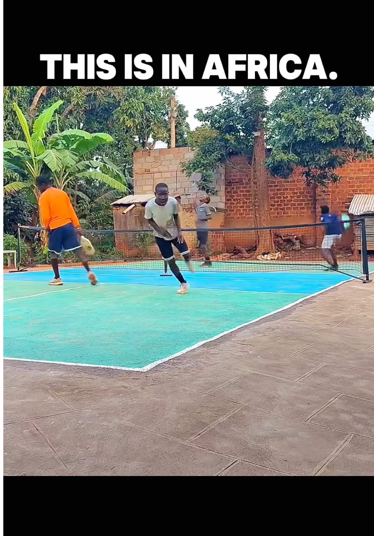 Last year these kids could barely hit the ball. Now they would beat 99% of us. Next year one of them will be #1 in the world. 🤯 #pickleball #africa #pickleballtiktok #pickleballhighlights 