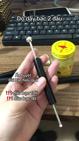Dò day bạc 2 đầu ấn huyệt bài Hàn hiệu quả nhỏ gọn dễ mang theo người#dienchan#anhuyet#spa 