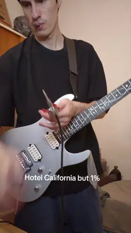 Hotel California but 1% #music #guitar #comedy #humor #rock 