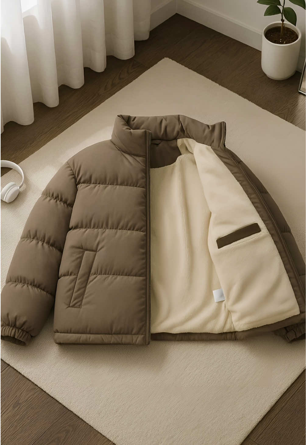 Áo Khoác Phao Lót Lông Cừu Cực Ấm #thoitrangnam #aophaonam #aoamnam #aokhoacphao #FOXNINE 