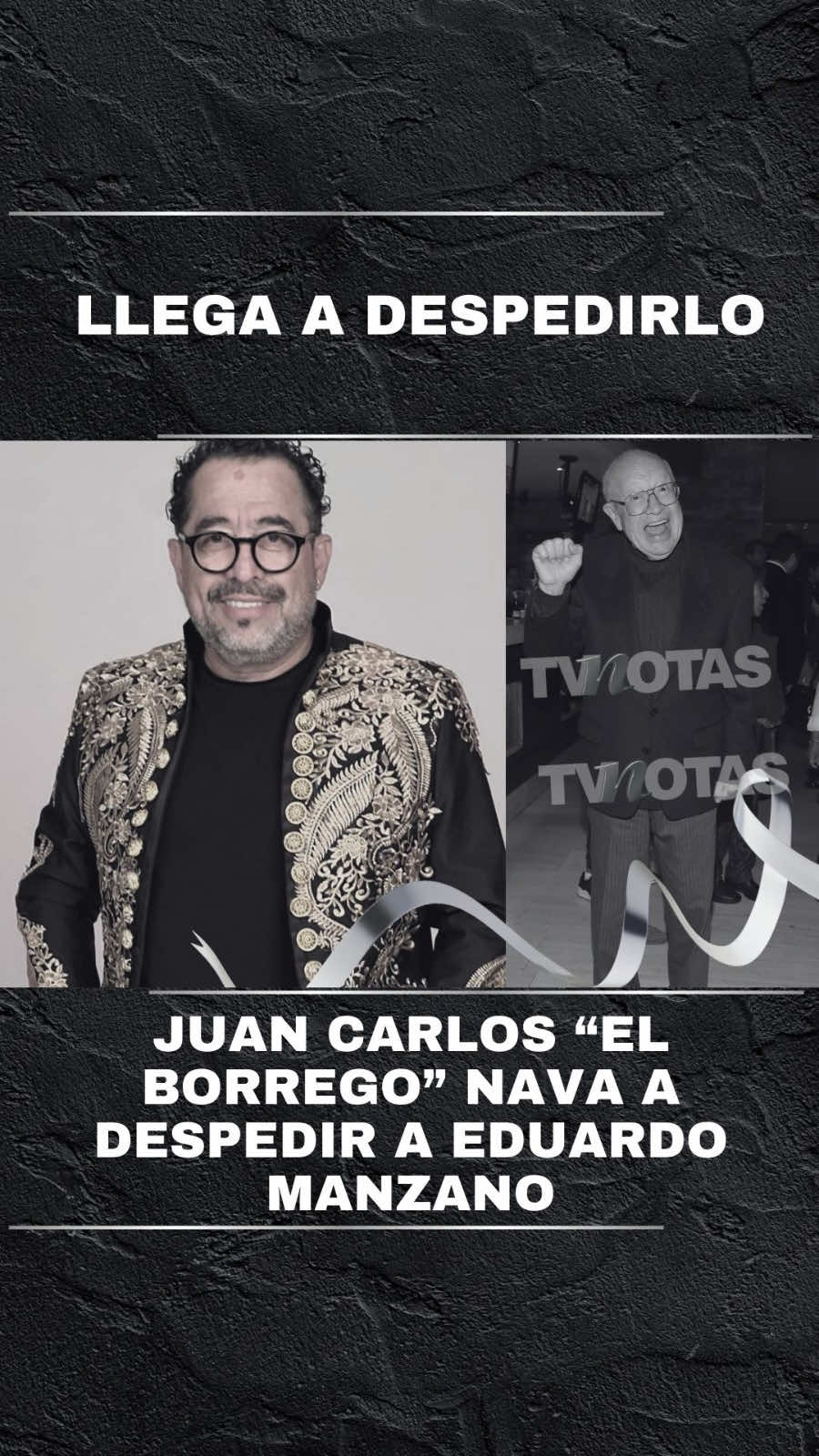 ¡DESCANSE EN PAZ! 🕊️ Llega Juan Carlos ‘El Borrego’ Nava para despedir a Eduardo Manzano 📹 Por: Luis Pérez/Mauro Godoy #tvnotas #eduardomanzano #elborregonava 