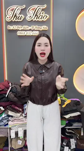 Áo khoác da nữ mềm mại cao cấp#shopthuthao #aokhoacnu #aokhoacda #thoitrangnu #aonu 