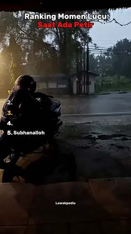 Top Rangking lucu saat ada petir Source YouTube:lawakpediaa #fyp  #foryoupage  #funny  #viral  #new 