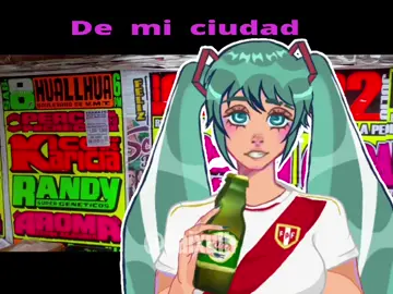 En mi ciudaddd🤖🗣️#mikunakano#hatsunemiku#peru#dibujodigital #fyp