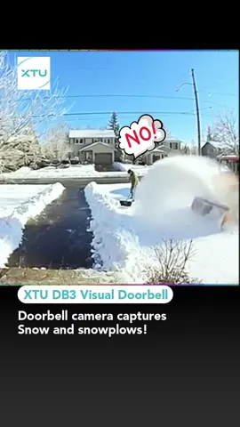 Winter has arrived,and so have the snowplows!😂#fyp #snow #snowplow #funny #caughtoncamera   