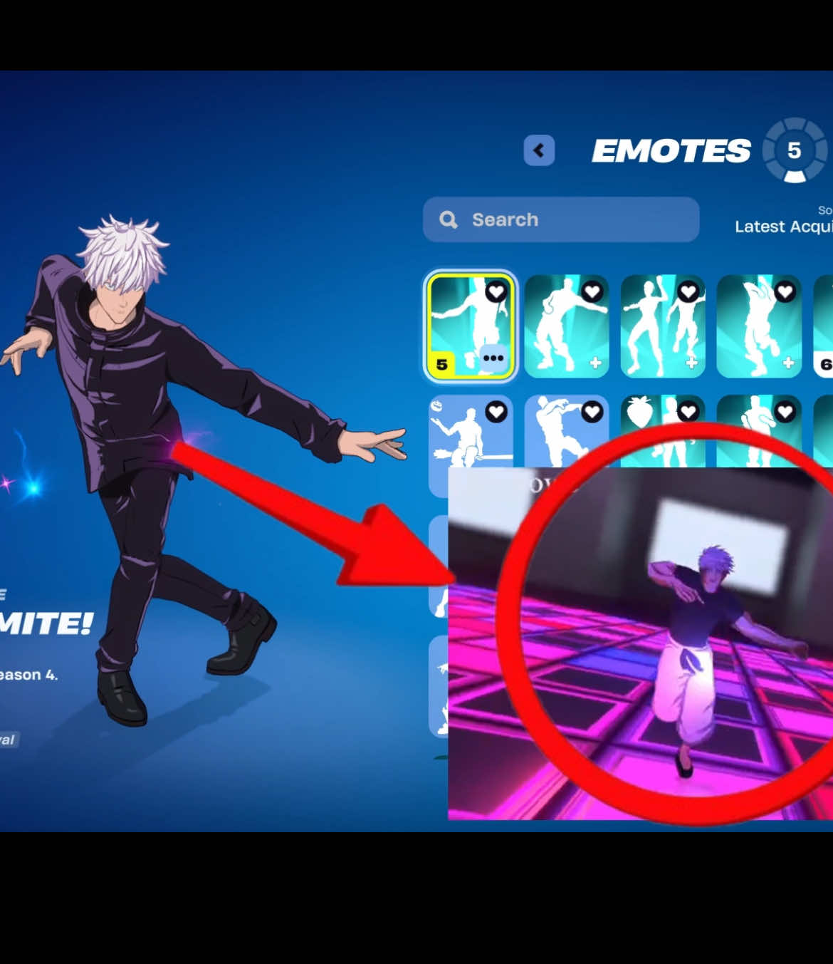 Funny caption #gojo #alanbowe #jujutsukaisen #fortnite #funny 