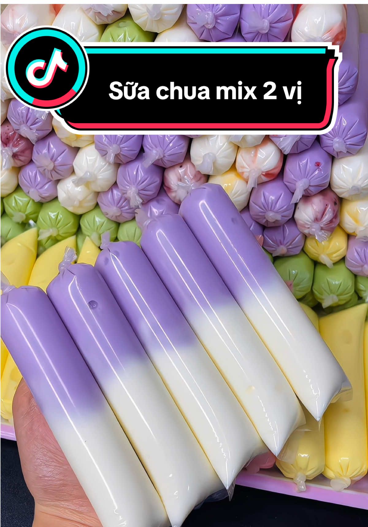 Sữa chua mix 2 vị siu cuốn #suachua #suachuanhalam #cachlamsuachua #suachuakinhdoanh #suachuamixvi 