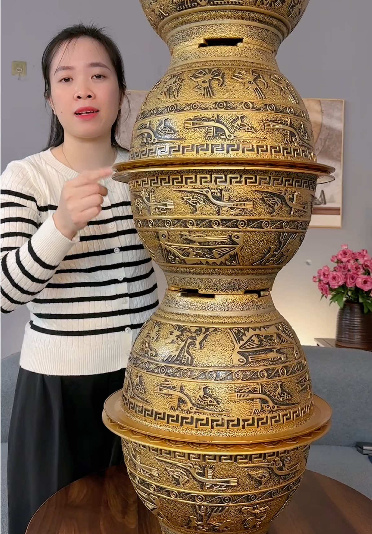 Chậu cây giả đồng mua combo giá hời quá #chaucay #chaucaygiadong #xuhuong #melinhanh 