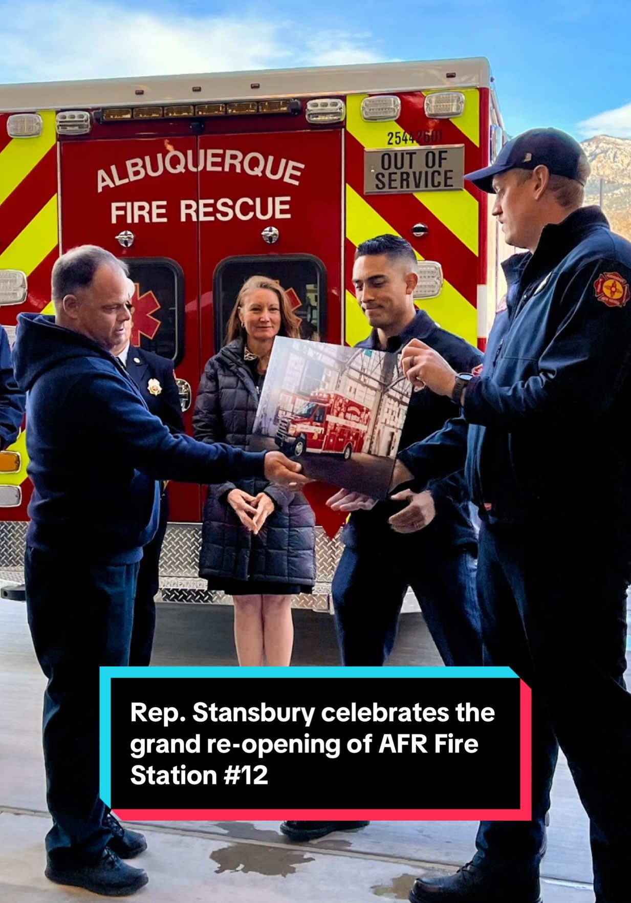 What a joy and honor to help kick off the opening of Albuquerque’s new Fire Station #12! To all of the firefighters and paramedics of Station #12—welcome home! We’re so grateful to be a part of this project and so many fire stations across the district! ❤️🚒 #repstansbury #melaniestansbury #nmtrue 