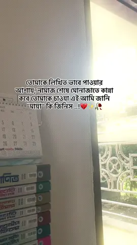 তোমাকে লিখিত ভাবে পাওয়ার আশায়, নামাজ শেষে মোনাজাতে কান্না করে তোমাকে চাওয়া এই আমি জানি 