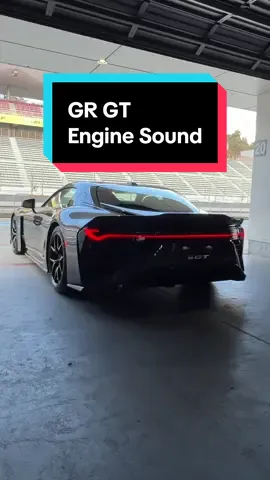 Powering the GR GT is a short-stroke 4.0-liter twin-turbocharged V-8 hybrid powertrain which Toyota said will have a combined output of at least 641 horsepower and 627 pound-feet of torque, helping propel it to a claimed top speed of at least 199 mph. What do you think of the exhaust note? #GRGT #supercar #exhaust #carsoftiktok #caranddriver