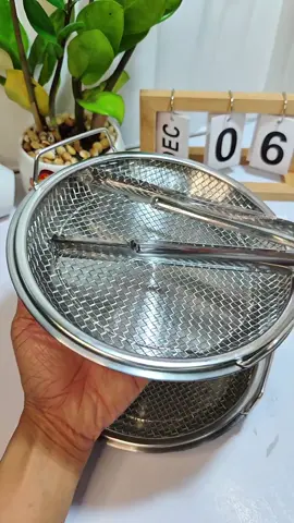 Bộ Khay Đĩa Kèm Vỉ Lưới Lọc Dầu #khaylocdau #khaylocdauinox #khaylocdauchienran 