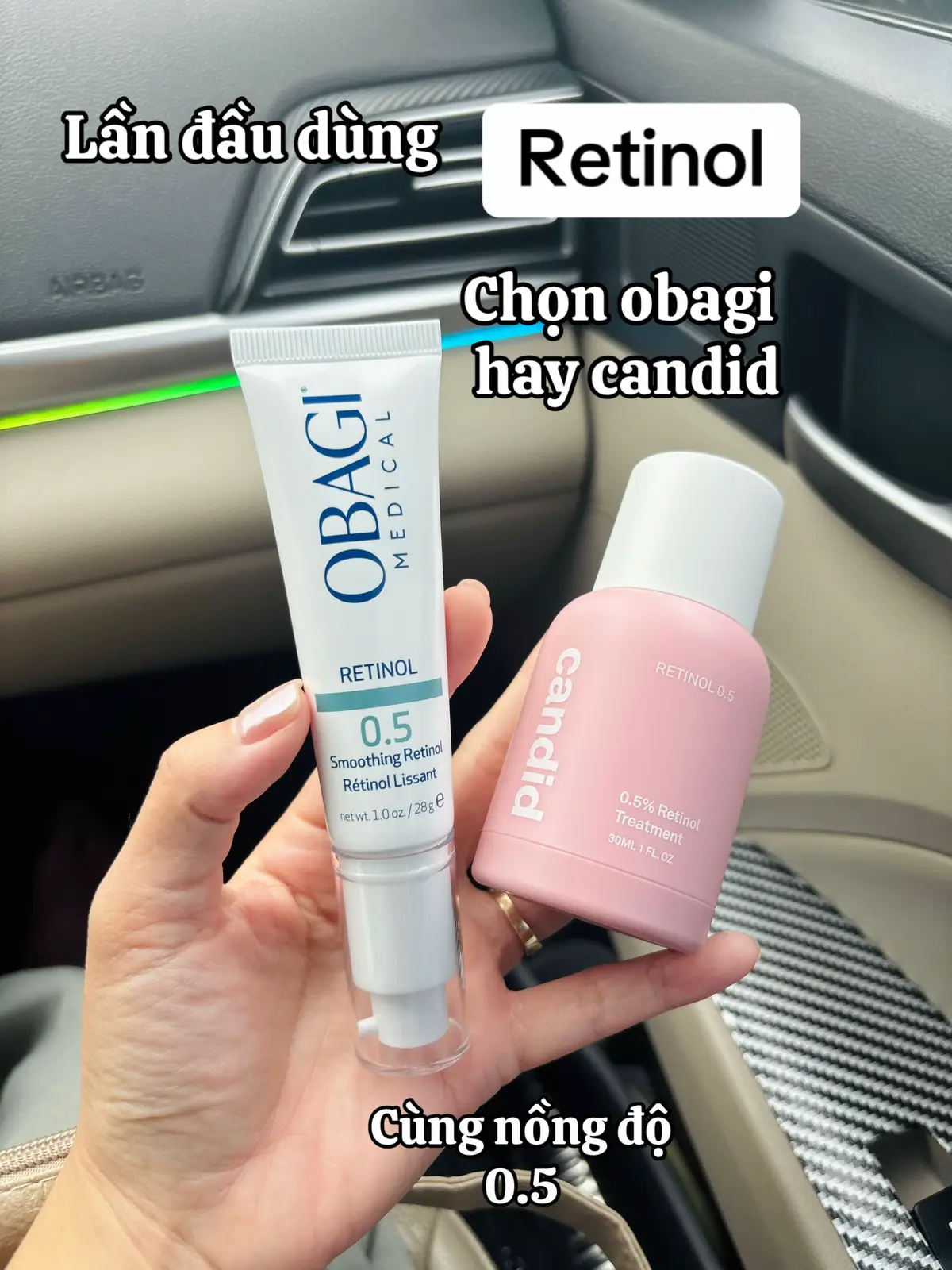Bắt đầu dùng Retinol nên chọn obagi hay candid