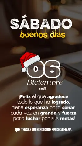Feliz día Sábado. #dios #parati #jesus #sabado #diciembre 