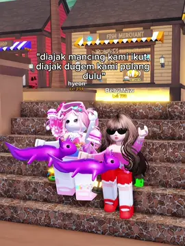 anak dugem dulu mah wkwkwk @Bebysainz #roblox #hyeon🤍 #fyp #fishit #salondefiestasroblox💃🏻💃🏻 