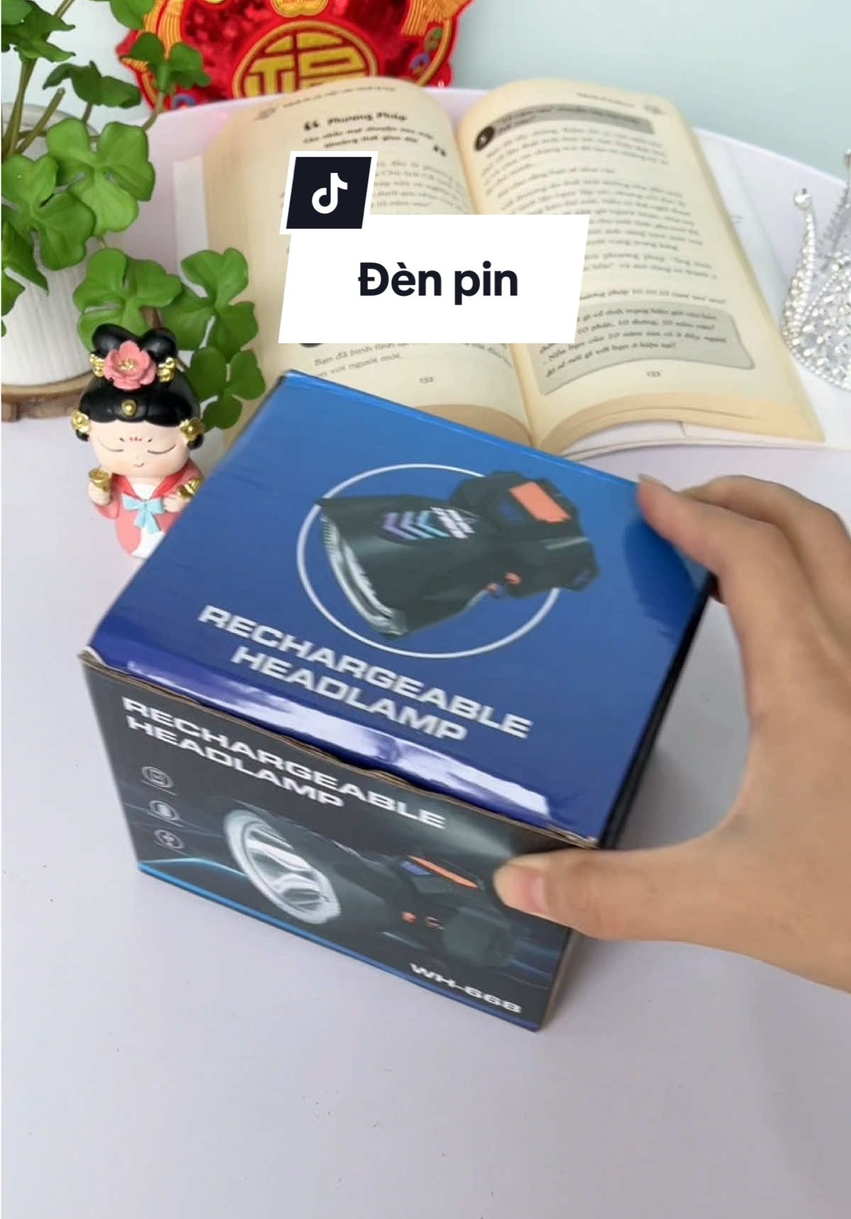 Đèn pin đội đầu siêu sáng 2in1 #momangryviu #denpinsieusang #denoindoidau 